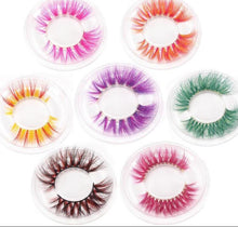 Load image into Gallery viewer, 3D 6D Colored Eyelashes Natural Real Mink fluffy - Super Hella Cash Lash