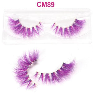 3D 6D Colored Eyelashes Natural Real Mink fluffy - Super Hella Cash Lash