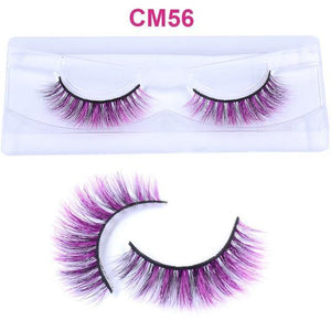 3D 6D Colored Eyelashes Natural Real Mink fluffy - Super Hella Cash Lash